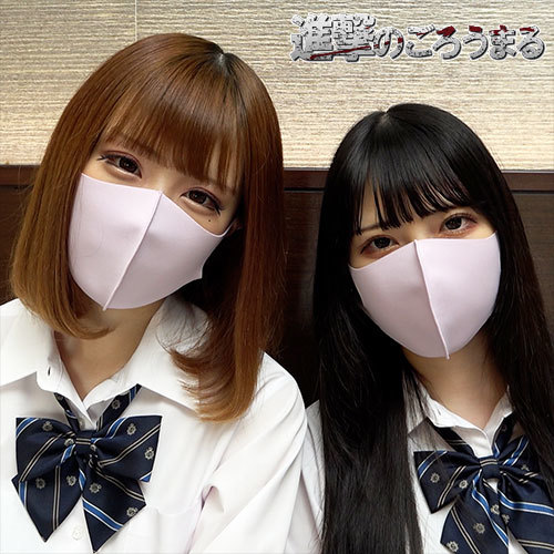 独占販売【個撮51】2人の顔出し20歳のスジパイパンと制服3P ダブル中出し＆口内発射からお掃除フェラ